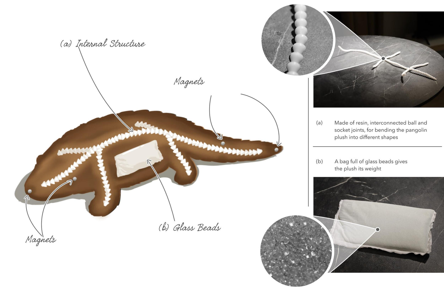 Weighted Pangolin Plush