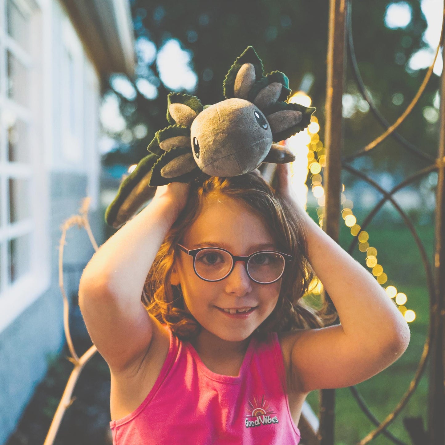 Gray Mini Realistic Axolotl Plush